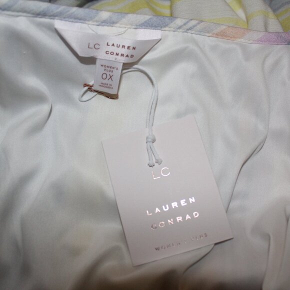 DRESS LC Lauren Conrad Kohl's Spring Easter Wrap Look w/Tie Size OX NWT's - Picture 12 of 16